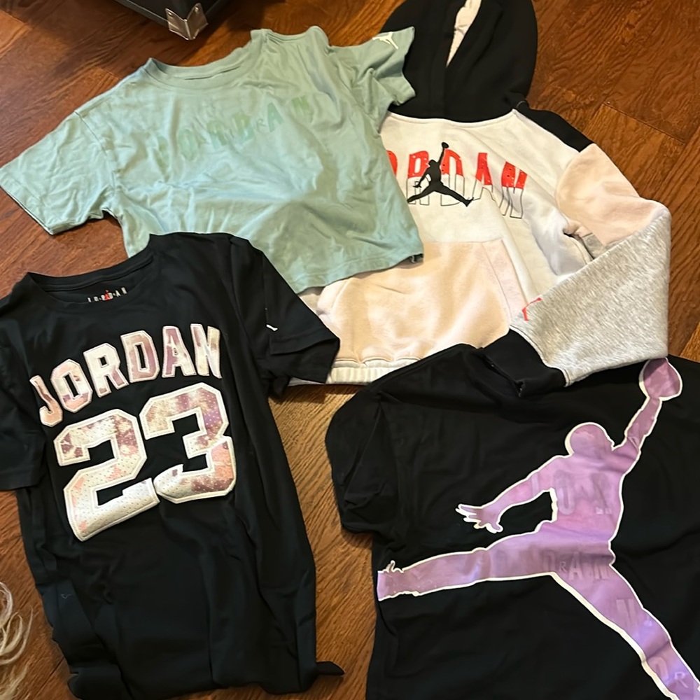 Air Jordan girls tops bundle 12/13 large
